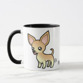 Cartoon Chihuahua (gladde jas) Mok (Links)
