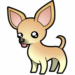 Cartoon Chihuahua (gladde laag) Fotobeeldje Magneet