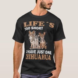 Cartoon Chihuahua minnaar Cute chiwawa kleine hond T-shirt