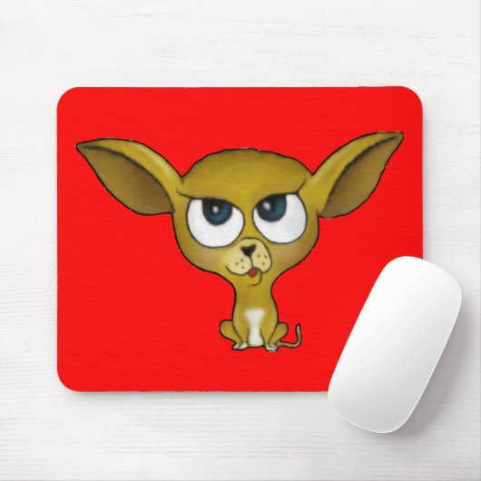 Cartoon Chihuahua Mousepad Muismat (Met muis)