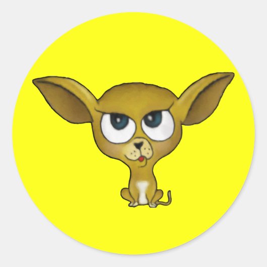Cartoon Chihuahua Stickers (Voorkant)