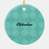 Cartoon Chihuahua v2 Keramisch Ornament (Achterkant)