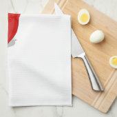 Cartoon Chili Pepper met aangepaste tekentetektowe Theedoek (Quarter Fold)