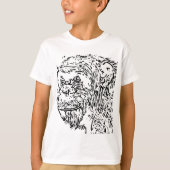 Cartoon chimpansee t-shirt (Voorkant)