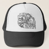 Cartoon chimpansee trucker pet (Voorkant)