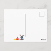 Cartoon Chinees Jaar van het konijnenBriefkaart Briefkaart (Achterkant)