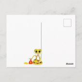 Cartoon Chinees jaar van het Snake Briefkaart (Achterkant)