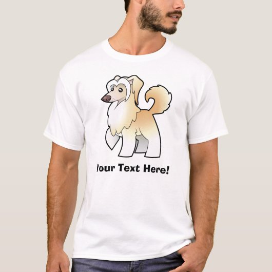 Cartoon Chinese Crested (poederpuff) T-shirt (Voorkant)