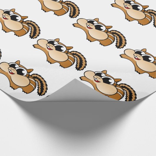 Cartoon Chipmunk Cadeaupapier (Hoek)