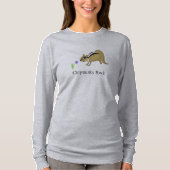 Cartoon Chipmunk met Gezegde T-shirt (Voorkant)