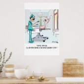 Cartoon chirurgie 9369 poster (Keuken)