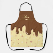 Cartoon Chocolade Cake druipende bakkerij Schort (Voorkant)