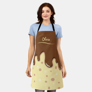 Cartoon Chocolade Cake druipende bakkerij Schort