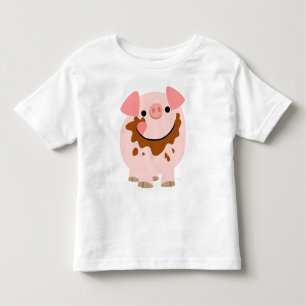 Cartoon Chocolade Varkenspijn apparel Kinder Shirts
