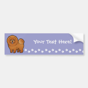 Cartoon Chow Chow Bumpersticker