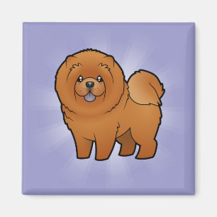 Cartoon Chow Chow Magneet