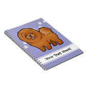 Cartoon Chow Chow Notitieboek (Rechterzijde)