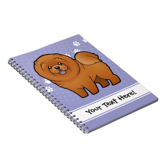 Cartoon Chow Chow Notitieboek (Rechterzijde)