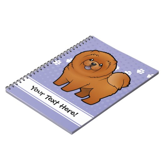 Cartoon Chow Chow Notitieboek (Linkerzijde)
