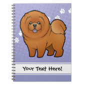 Cartoon Chow Chow Notitieboek (Voorkant)