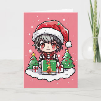 cartoon christmas card kaart