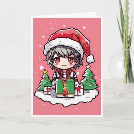 cartoon christmas card kaart (Voorkant)