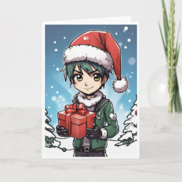 cartoon christmas card kaart