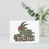 Cartoon Chupacabra Briefkaart (Staand voorkant)