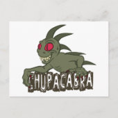 Cartoon Chupacabra Briefkaart (Voorkant)
