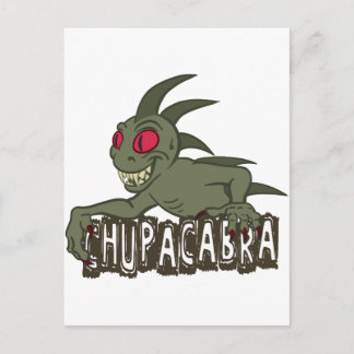 Cartoon Chupacabra Briefkaart