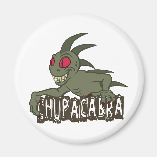 Cartoon Chupacabra Magneet (Voorkant)