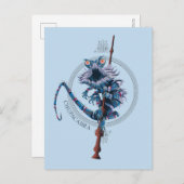 Cartoon Chupacabra & Ouder Wand Briefkaart (Voorkant / Achterkant)