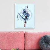 Cartoon Chupacabra & Ouder Wand Canvas Afdruk (Insitu (Woonkamer))