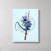 Cartoon Chupacabra & Ouder Wand Canvas Afdruk (Voorkant)