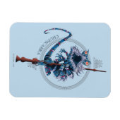 Cartoon Chupacabra & Ouder Wand Magneet (Horizontaal)