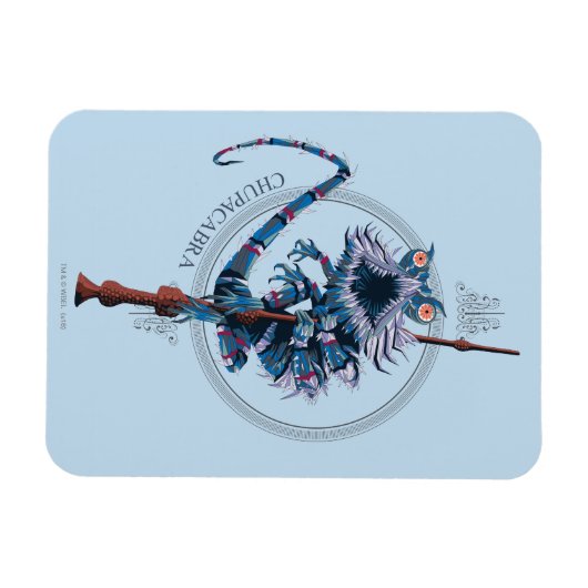 Cartoon Chupacabra & Ouder Wand Magneet (Horizontaal)