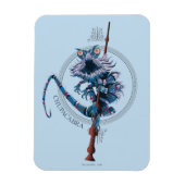 Cartoon Chupacabra & Ouder Wand Magneet (Verticaal)