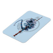 Cartoon Chupacabra & Ouder Wand Magneet (Linkerzijde)