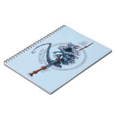 Cartoon Chupacabra & Ouder Wand Notitieboek (Linkerzijde)