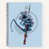 Cartoon Chupacabra & Ouder Wand Notitieboek (Voorkant)