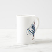 Cartoon Chupacabra & Ouder Wand Porselein Kop (Voorkant rechts)