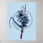 Cartoon Chupacabra & Ouder Wand Poster (Voorkant)