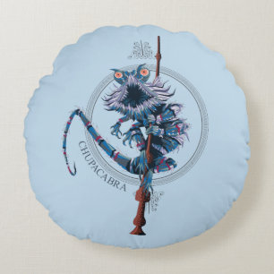 Cartoon Chupacabra & Ouder Wand Rond Kussen