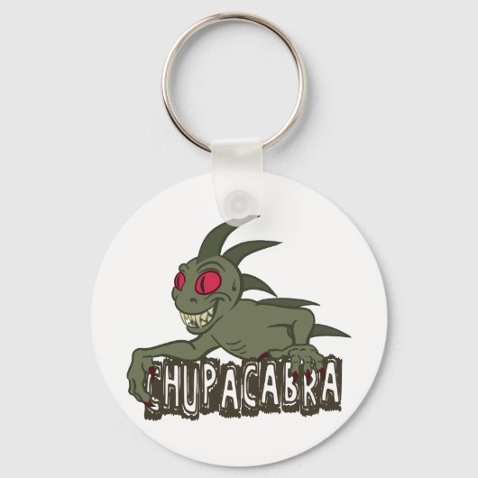 Cartoon Chupacabra Sleutelhanger (Voorkant)