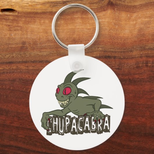 Cartoon Chupacabra Sleutelhanger (Voorkant)