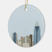 Cartoon Cincinnati Keramisch Ornament (Links)