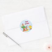 Cartoon Circus Clown en Dieren Verjaardag Stickers (Envelop)