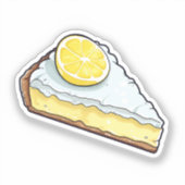 Cartoon citroentaart sticker (Voorkant)