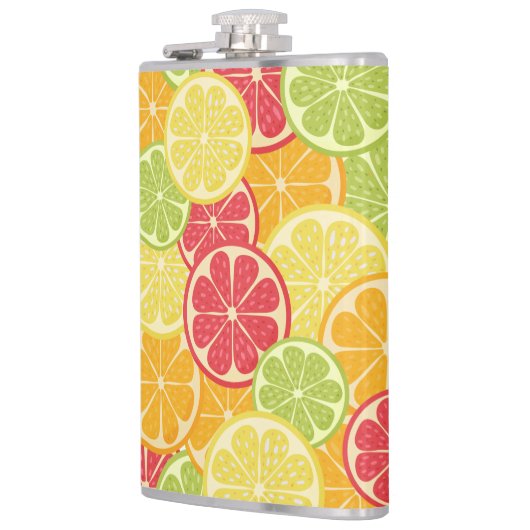 Cartoon Citrus kolf Heupfles (Links)