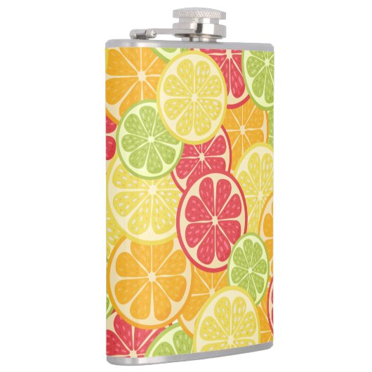 Cartoon Citrus kolf Heupfles (Rechts)